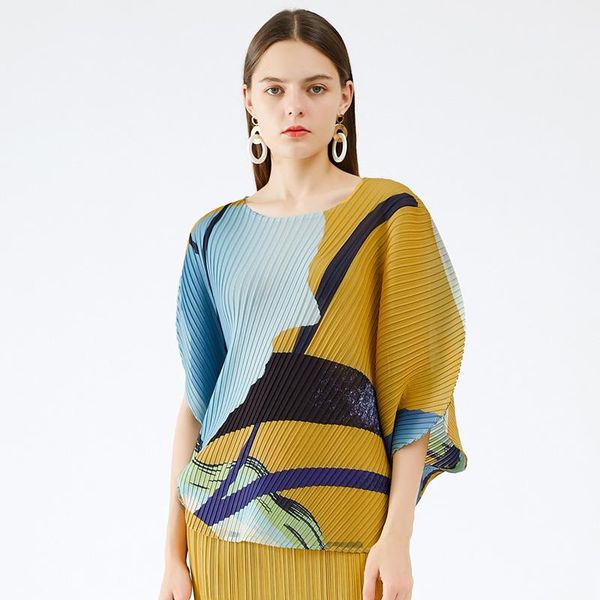women's two piece pants superaen spring/summer 2021 pleated casual printing contrast o neck batwing sleeve t shirt jacket suit, White
women's two piece pants superaen spring/summer 2021 pleated casual printing contrast o neck batwing sleeve t shirt jacket suit, White