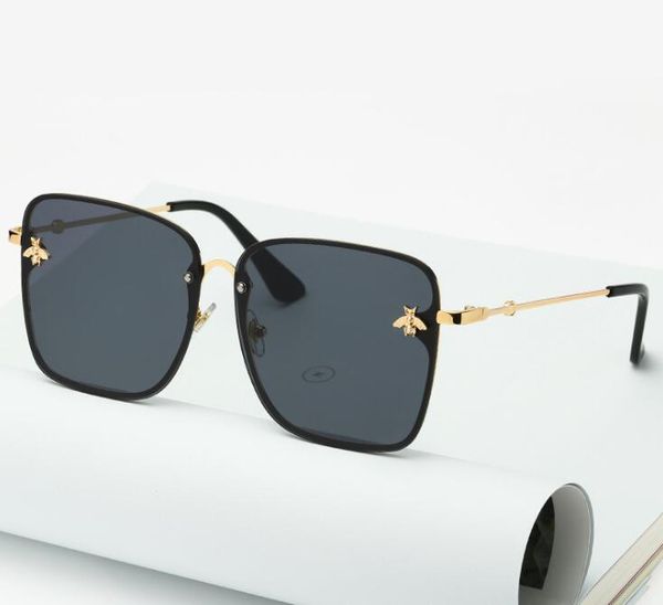 2021 brand designer bees sunglasses women mens fashion metal square oversized vintage female male uv400 glasses, White;black
2021 brand designer bees sunglasses women mens fashion metal square oversized vintage female male uv400 glasses, White;black