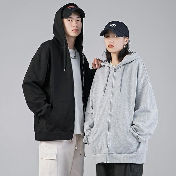 men's hoodie pure color zipper shirt high street loose harajuku jacket casual and women's couple clothing m-xxxl hoodies & sweatsh, Black
men's hoodie pure color zipper shirt high street loose harajuku jacket casual and women's couple clothing m-xxxl hoodies & sweatsh, Black