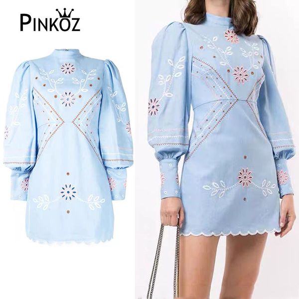 designer style dresses runway embroidery flowers elegant mini party dress for women slim spring vestidos 210421, Black;gray
designer style dresses runway embroidery flowers elegant mini party dress for women slim spring vestidos 210421, Black;gray