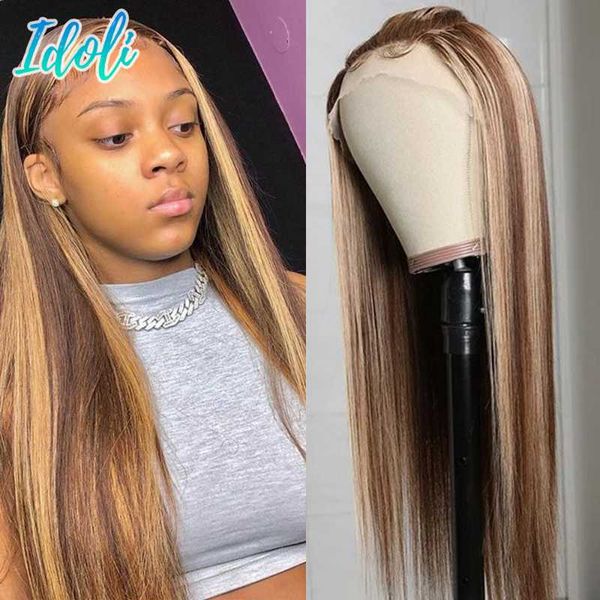 lace wigs bone straight hair 13x4x1 highlight front human wig honey blonde brown brazilian closure idoli for women, Black;brown
lace wigs bone straight hair 13x4x1 highlight front human wig honey blonde brown brazilian closure idoli for women, Black;brown