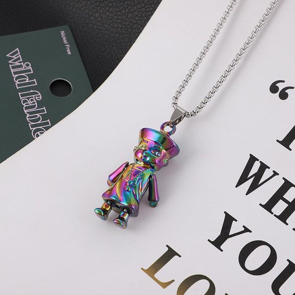 pendant necklaces 2021 male punk hip-hop hipster necklace the colorful fire small zombie goth chain cuban link, Silver
pendant necklaces 2021 male punk hip-hop hipster necklace the colorful fire small zombie goth chain cuban link, Silver