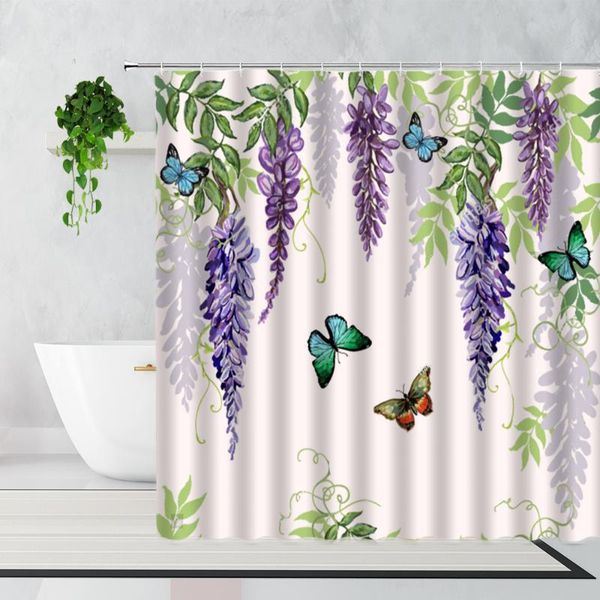 shower curtains purple butterfly flower curtain romantic wisteria rose home decoration set waterproof bathtub screen with hooks
shower curtains purple butterfly flower curtain romantic wisteria rose home decoration set waterproof bathtub screen with hooks