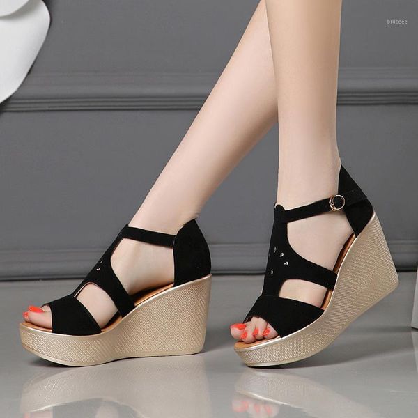 dress shoes sandals female wedges high heel waterproof platform summer 2021 sponge cake thick bottom large size women's1, Black
dress shoes sandals female wedges high heel waterproof platform summer 2021 sponge cake thick bottom large size women's1, Black