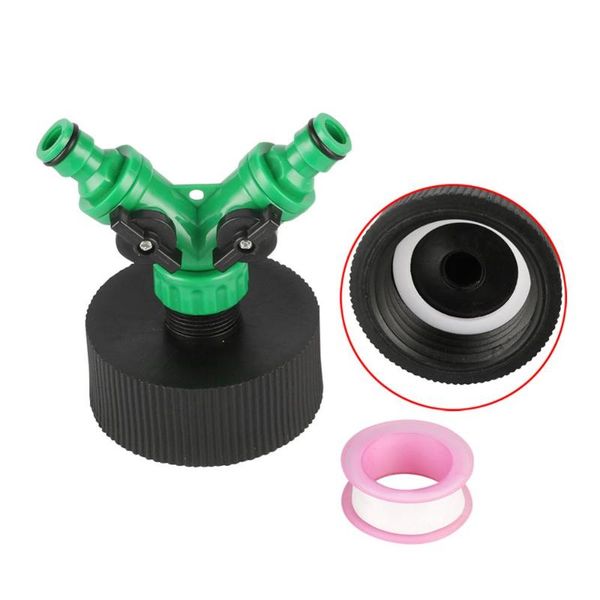 watering equipments 60mm coarse thread inlet 2-way y shape quick connector valve outlet water tank replacement ton barrel tap adapter joints
watering equipments 60mm coarse thread inlet 2-way y shape quick connector valve outlet water tank replacement ton barrel tap adapter joints