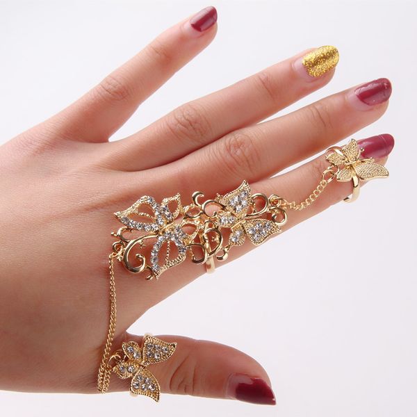personality fashion temperament butterfly hollow set rattan diamond adjustable ring, Silver
personality fashion temperament butterfly hollow set rattan diamond adjustable ring, Silver