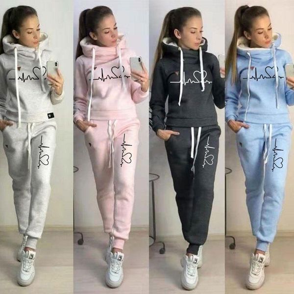 women's two piece pants set tracksuit women autumn spring outfits hoodies and love heart pullover sweatshirts suit casual female clothe, White
women's two piece pants set tracksuit women autumn spring outfits hoodies and love heart pullover sweatshirts suit casual female clothe, White