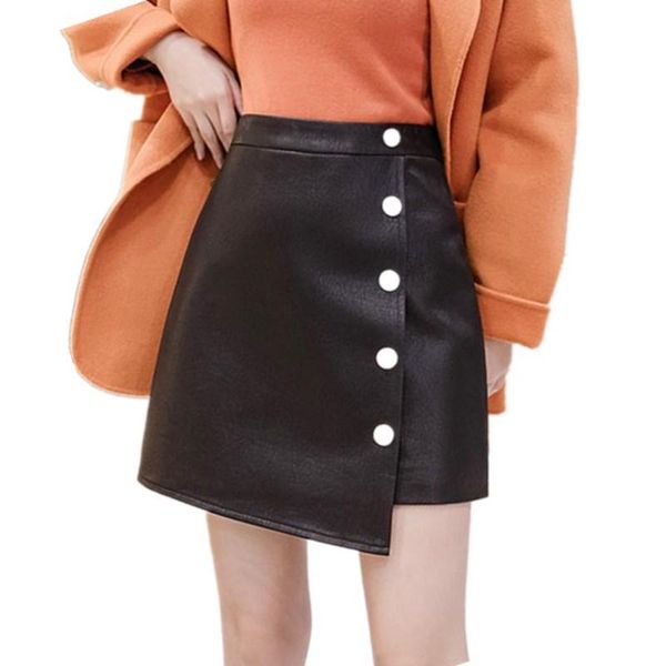 skirts autumn winter high waist faux leather skirt women mini short bodycon pencil pu a-line casual ol j437, Black
skirts autumn winter high waist faux leather skirt women mini short bodycon pencil pu a-line casual ol j437, Black