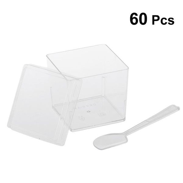 disposable dinnerware 20/25 sets 150ml square jelly cup lid spoon dessert cups mousse set for cake shop restaurant (random pattern)
disposable dinnerware 20/25 sets 150ml square jelly cup lid spoon dessert cups mousse set for cake shop restaurant (random pattern)