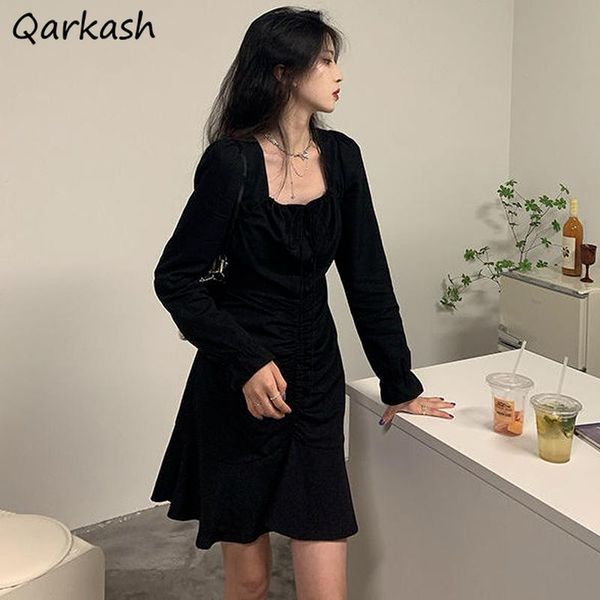 casual dresses women square collar french style simple spring lady vestidos mini birthday female party chic streetwear ulzzang, Black;gray
casual dresses women square collar french style simple spring lady vestidos mini birthday female party chic streetwear ulzzang, Black;gray