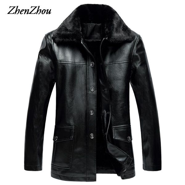 men's fur & faux solid casual leather jacket coat business 2021 fashion winter for men jackets plus size l-6xl quality, Black
men's fur & faux solid casual leather jacket coat business 2021 fashion winter for men jackets plus size l-6xl quality, Black