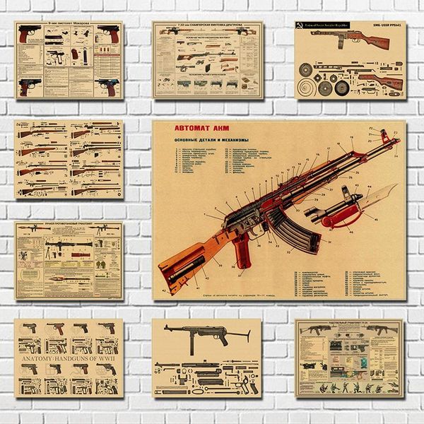 wall stickers world famous gun posters / military fans vintage classic poster bar cafe living room dining decorative paintings
wall stickers world famous gun posters / military fans vintage classic poster bar cafe living room dining decorative paintings