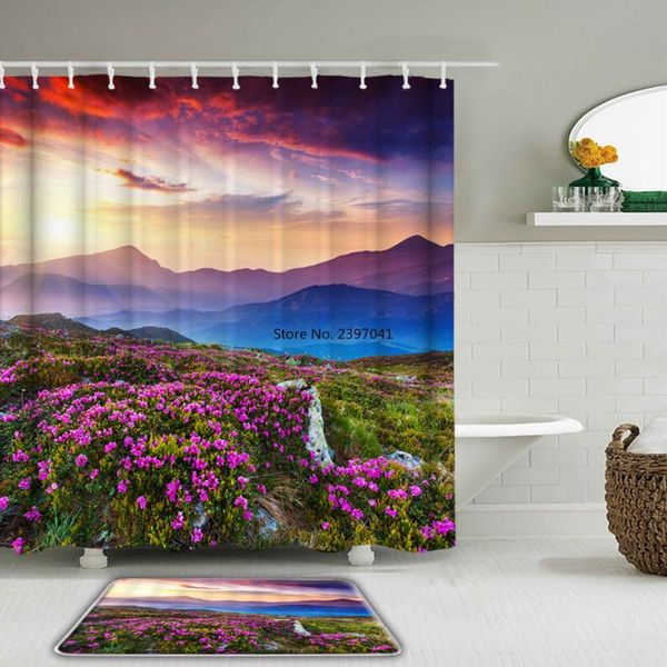 shower curtains natural lavender flowers scenery set waterproof bathroom curtain bath non-slip toilet mat washroom rug
shower curtains natural lavender flowers scenery set waterproof bathroom curtain bath non-slip toilet mat washroom rug