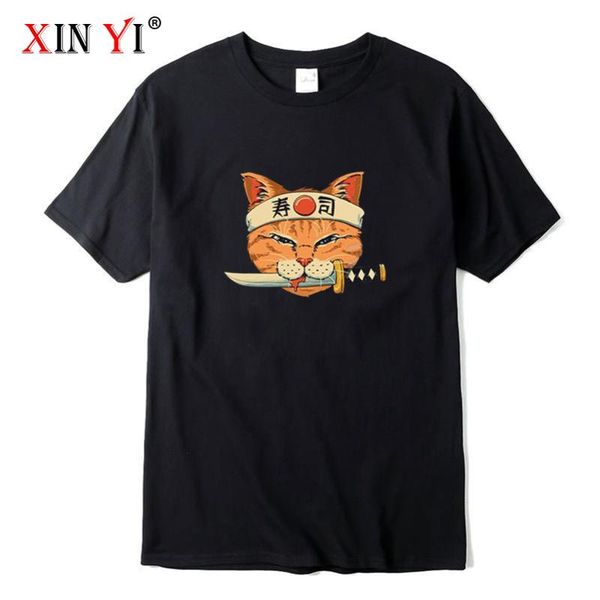 men's t-shirts xin yi t-shirt 00%cotton funny cat print casual loose short sleeve men tshirt o-neck tee, White;black
men's t-shirts xin yi t-shirt 00%cotton funny cat print casual loose short sleeve men tshirt o-neck tee, White;black