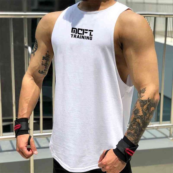 men bodybuilding cotton tank gym fitness vest sleeveless shirt male summer casual fashion printed workout clothes 210421, White;black
men bodybuilding cotton tank gym fitness vest sleeveless shirt male summer casual fashion printed workout clothes 210421, White;black