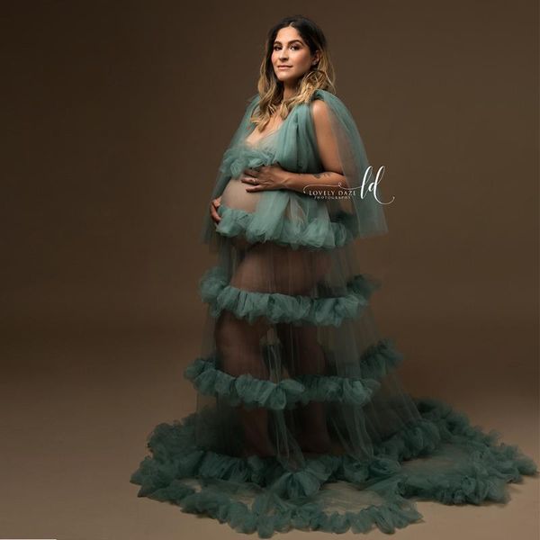 maternity dresses soft tussle v-neck long floral robe pregnant voile gown party dress for woman pography prop baby shower gift, White
maternity dresses soft tussle v-neck long floral robe pregnant voile gown party dress for woman pography prop baby shower gift, White