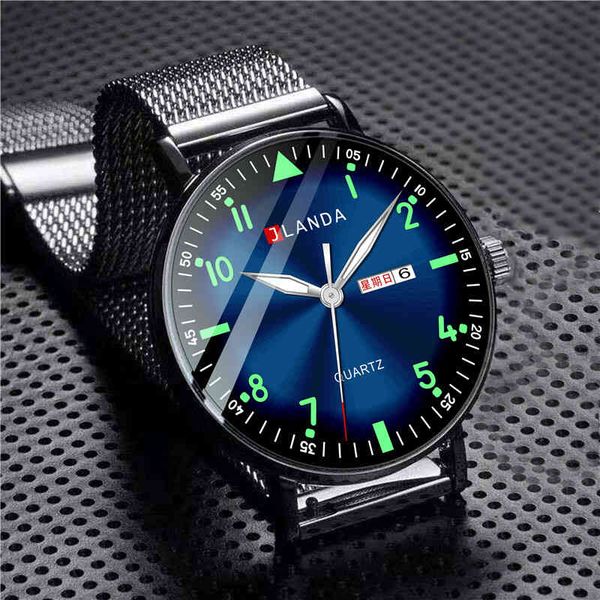 jlanda mens fashion watches ultra thin stainless steel mesh belt quartz wrist men business luminous montre homme, Slivery;brown
jlanda mens fashion watches ultra thin stainless steel mesh belt quartz wrist men business luminous montre homme, Slivery;brown