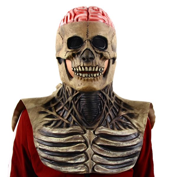 costume accessories halloween skull mask full head helmet with movable jaw horror party scary bloody brain latex skull masks, Silver
costume accessories halloween skull mask full head helmet with movable jaw horror party scary bloody brain latex skull masks, Silver