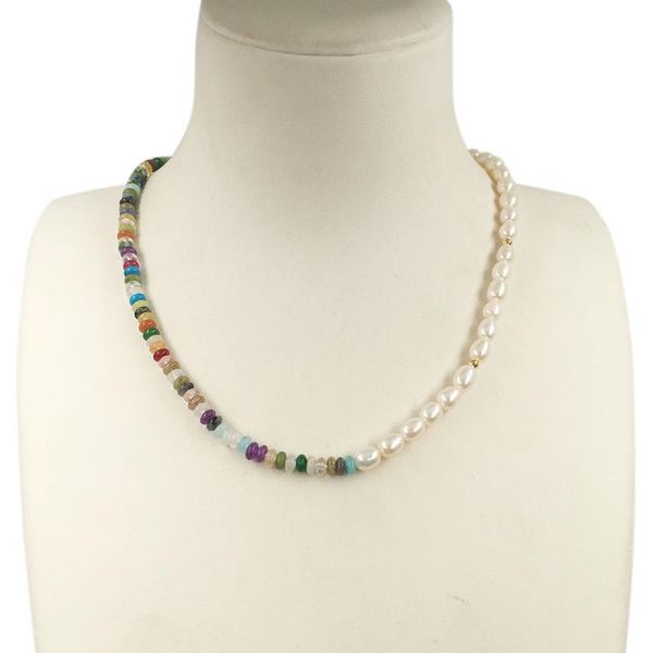 chokers 38-52 cm choker necklace,100% natural freshwater pearl and nature stone,5-6 mm mini good quailty,stainless steel clasp, Golden;silver
chokers 38-52 cm choker necklace,100% natural freshwater pearl and nature stone,5-6 mm mini good quailty,stainless steel clasp, Golden;silver