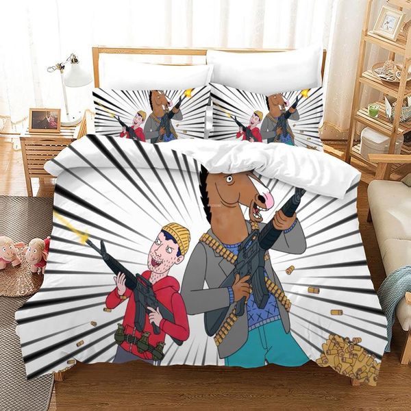 horse man bojack printed bedding set cartoon down bed cover pillowcase children bedroom decoration multi-size home textile sets
horse man bojack printed bedding set cartoon down bed cover pillowcase children bedroom decoration multi-size home textile sets