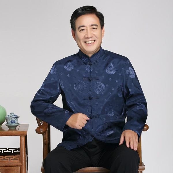 chinese traditional men's satin mandarin collar dragon silk long sleeve tang suit clothing jacket coat male jackets, Black;brown
chinese traditional men's satin mandarin collar dragon silk long sleeve tang suit clothing jacket coat male jackets, Black;brown