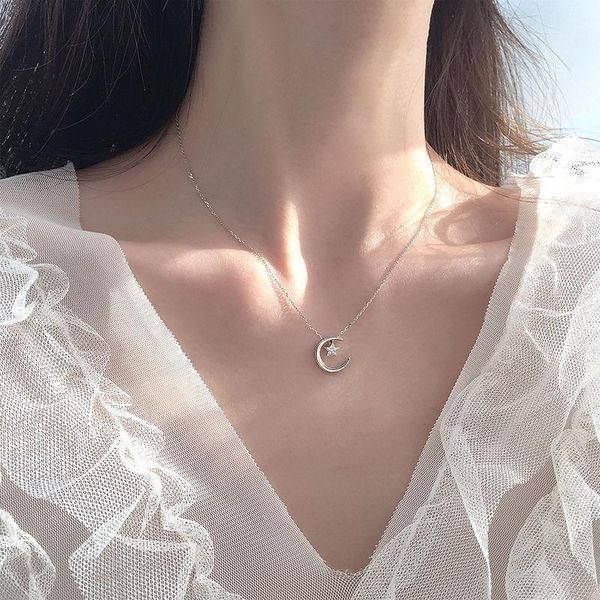 chains moon star silver necklace fashion simple sparkling clavicle chain woman wedding jewelry party birthday gift
chains moon star silver necklace fashion simple sparkling clavicle chain woman wedding jewelry party birthday gift