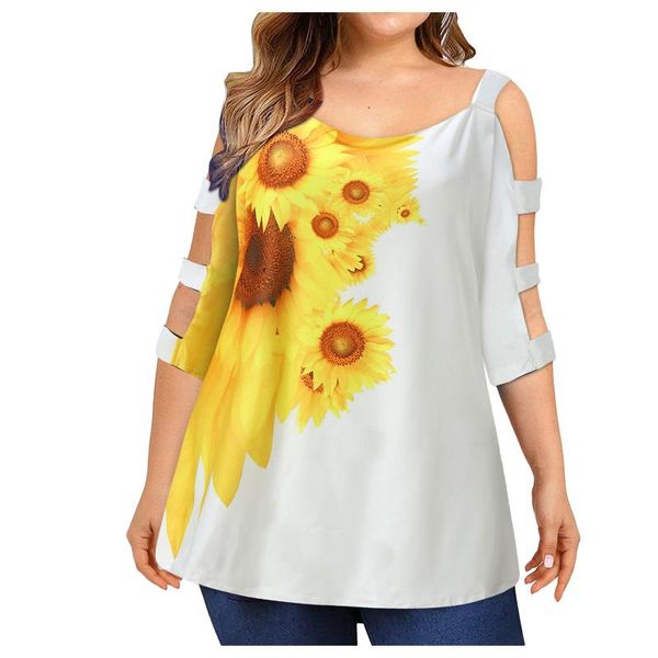 plus size t-shirt women's sunflower printed blouses summer loose soft short sleeve shirts oversized o-neck blouse tunic l-5xl#w4, Black
plus size t-shirt women's sunflower printed blouses summer loose soft short sleeve shirts oversized o-neck blouse tunic l-5xl#w4, Black