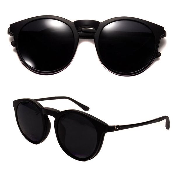 fashion sunglasses frames spot retro steampunk round full rim clip dual can use optical do outdoor, Black
fashion sunglasses frames spot retro steampunk round full rim clip dual can use optical do outdoor, Black