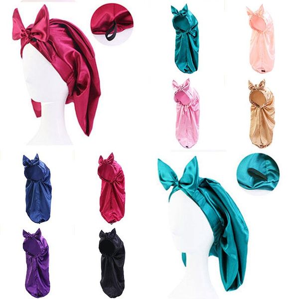 beanie/skull caps long satin bonnet sleep cap women tail turban hat multifunctional hair care fashion tube shower, Blue;gray
beanie/skull caps long satin bonnet sleep cap women tail turban hat multifunctional hair care fashion tube shower, Blue;gray