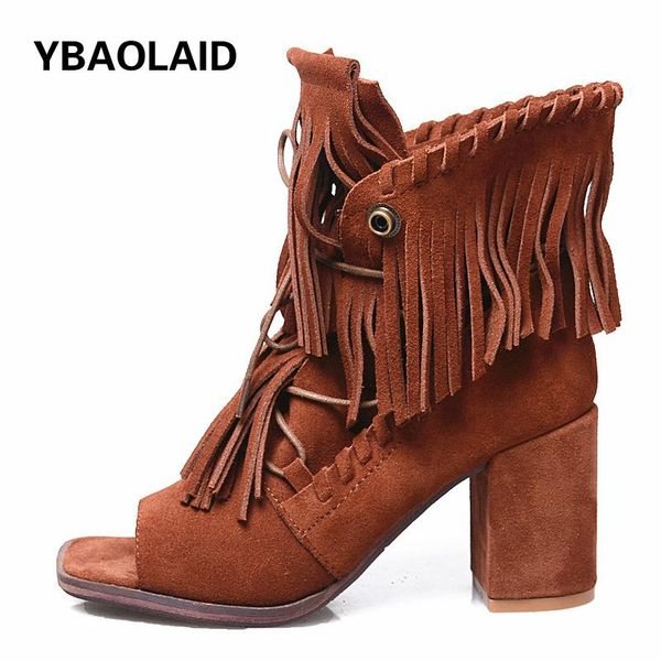 boots fish mouth cross straps thick high-heeled square toe comfortable frosted leather lace-up casual open-toed fringed sandals, Black
boots fish mouth cross straps thick high-heeled square toe comfortable frosted leather lace-up casual open-toed fringed sandals, Black
