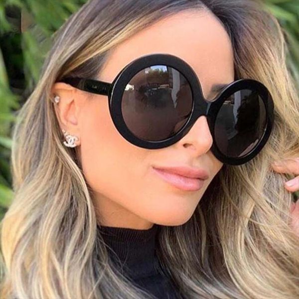 Oversized Retro Round Designer Big Black Shades Sunglasses Women Fashion Oval Female Glasses Male Uv, White;black
Oversized Retro Round Designer Big Black Shades Sunglasses Women Fashion Oval Female Glasses Male Uv, White;black