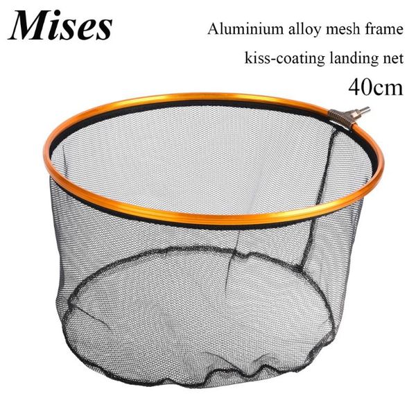 fishing accessories mises gold aluminium alloy landing net head 40cm black kiss-coating dense mesh portable gear
fishing accessories mises gold aluminium alloy landing net head 40cm black kiss-coating dense mesh portable gear