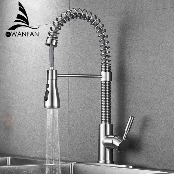 kitchen faucets brushed nickel for sink single pull out spring spout mixers tap cold water crane 866015 5f53
kitchen faucets brushed nickel for sink single pull out spring spout mixers tap cold water crane 866015 5f53