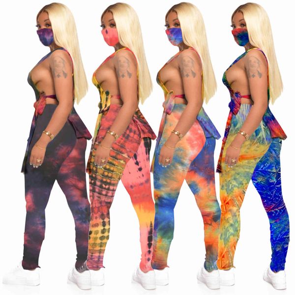 nightclub party wear women tie-dye printed three-piece set o-neck sleeveless lateral split lace-up tee bodycon legging sets, Gray
nightclub party wear women tie-dye printed three-piece set o-neck sleeveless lateral split lace-up tee bodycon legging sets, Gray
