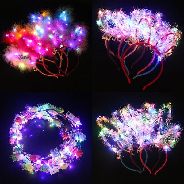 party decoration 10pcs led flashing cat ears glow headband women girls light up flower hair bands halloween birthday rave supplies
party decoration 10pcs led flashing cat ears glow headband women girls light up flower hair bands halloween birthday rave supplies