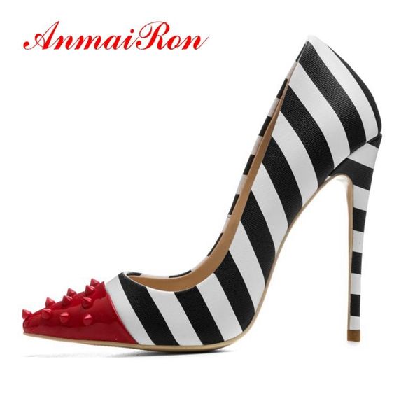 dress shoes 5anmairon 2021 arrival rivet patent leather pointed toe pumps women super high thin heels size 35-45 ly1229, Black
dress shoes 5anmairon 2021 arrival rivet patent leather pointed toe pumps women super high thin heels size 35-45 ly1229, Black