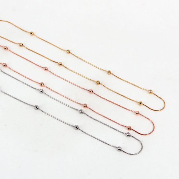 x7-309a japanese and korean temperament 8 ball snake bone clavicle chain personality chaoren titanium steel multi necklace, Silver
x7-309a japanese and korean temperament 8 ball snake bone clavicle chain personality chaoren titanium steel multi necklace, Silver