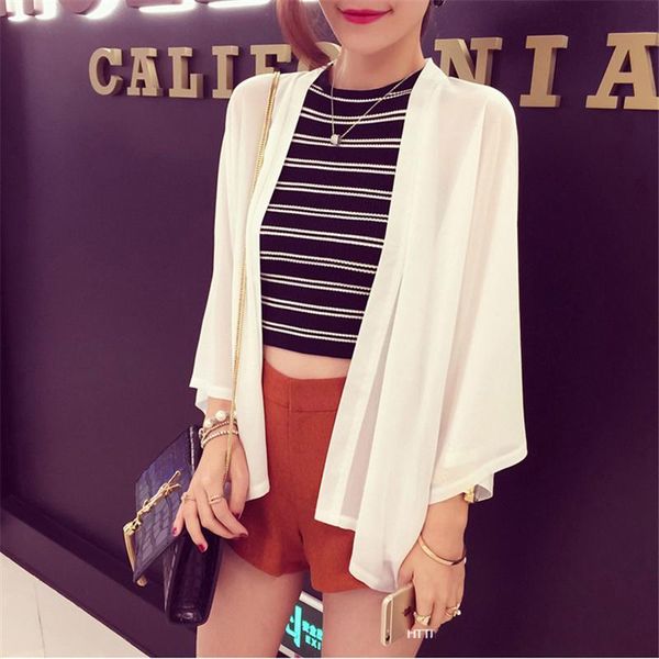 womens and blouses elegant long sleeve casual plain loose kimono cardigan femme ladies beach holiday clothes streetwear women's & shir, White
womens and blouses elegant long sleeve casual plain loose kimono cardigan femme ladies beach holiday clothes streetwear women's & shir, White
