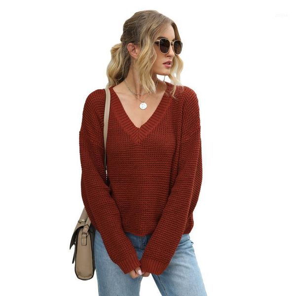 pullover sweater knitwear solid color women fashion long sleeve v-neck 2021 fall for ladies sweaters women's, White;black
pullover sweater knitwear solid color women fashion long sleeve v-neck 2021 fall for ladies sweaters women's, White;black