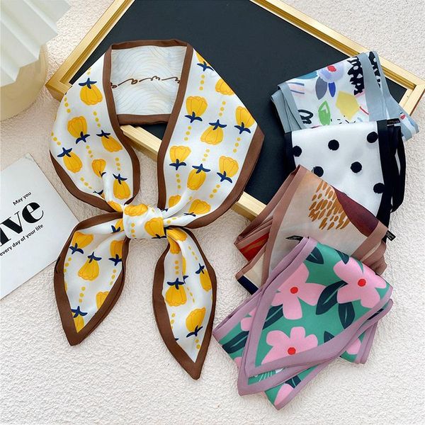 scarves lady silk scarf small handle bag ribbons head long skinny neck diy hair tie band double-sided sharp angle, Blue;gray
scarves lady silk scarf small handle bag ribbons head long skinny neck diy hair tie band double-sided sharp angle, Blue;gray