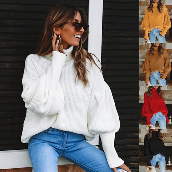 women's sweaters leosoxs 2021 autumen winter turtleneck keep warm sweater fashion casual loose solid lantern sleeve ladies knit, White;black
women's sweaters leosoxs 2021 autumen winter turtleneck keep warm sweater fashion casual loose solid lantern sleeve ladies knit, White;black