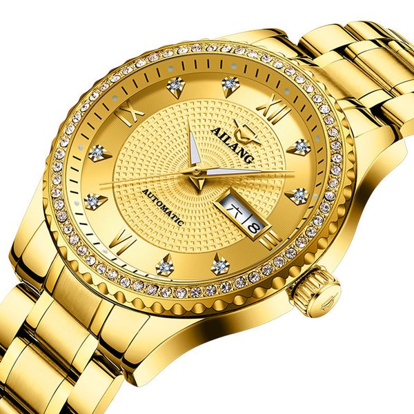 ai lang full automatic mechanical watch refined steel waterproof 2021 new fashion men's watch, Slivery;brown
ai lang full automatic mechanical watch refined steel waterproof 2021 new fashion men's watch, Slivery;brown