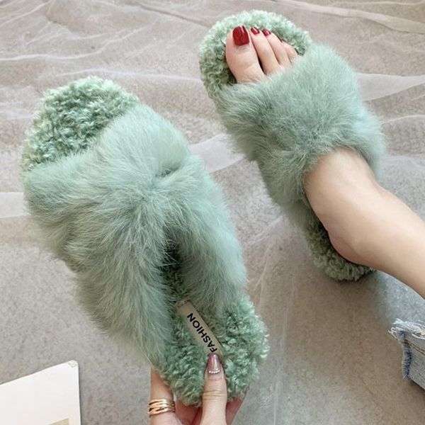ladies fur slides fashion criss-cross woman slippers house fluffy autumn winter lazy curly plush fuzzy for womens, Black
ladies fur slides fashion criss-cross woman slippers house fluffy autumn winter lazy curly plush fuzzy for womens, Black