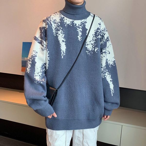 men's sweaters 2021 fashion printing turtleneck long sleeves wool thickening pullover homme keep warm coats 4 color knitting, White;black
men's sweaters 2021 fashion printing turtleneck long sleeves wool thickening pullover homme keep warm coats 4 color knitting, White;black