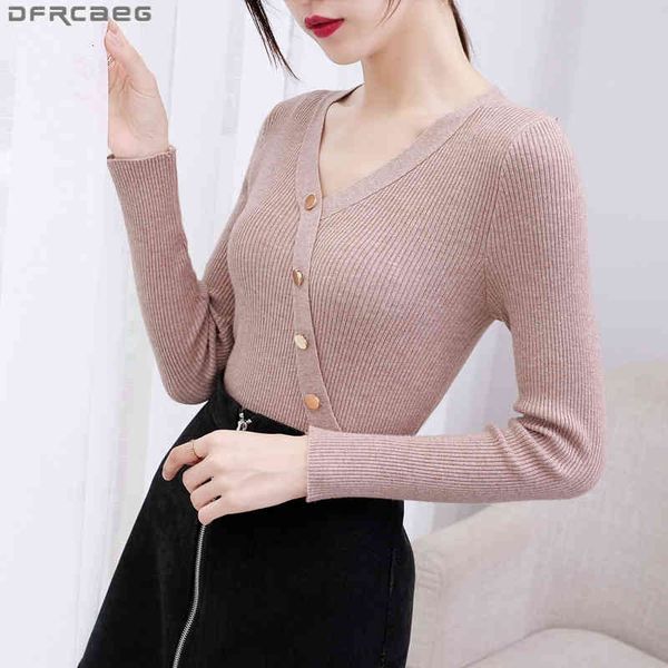 women's sweaters arrivals long sleeve knit sweater women winter fall fashion single buttons pull femme basic shirt v neck pul, White;black
women's sweaters arrivals long sleeve knit sweater women winter fall fashion single buttons pull femme basic shirt v neck pul, White;black