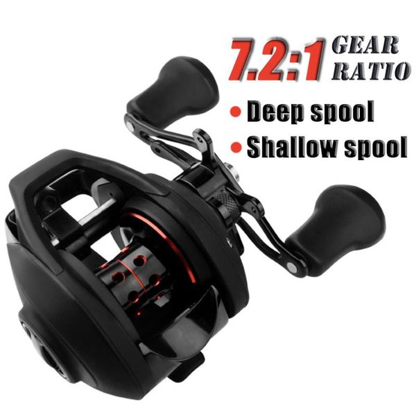baitcasting reels deep/shallow spool fishing reel 7.2:1 speed 12+1bb freshwater saltwater wheel casting 5.5kg max drag
baitcasting reels deep/shallow spool fishing reel 7.2:1 speed 12+1bb freshwater saltwater wheel casting 5.5kg max drag