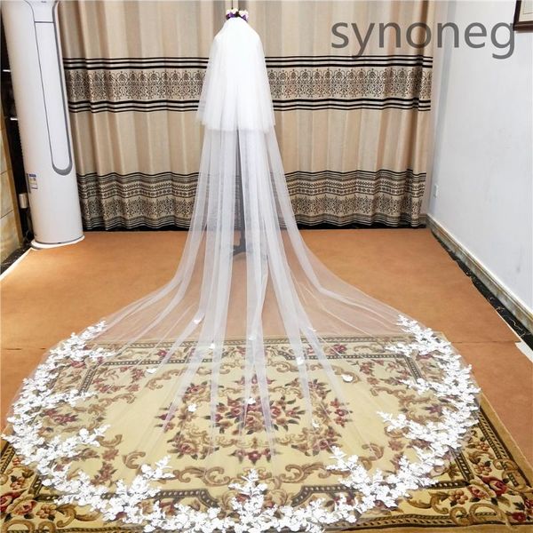 bridal veils 2021real po 3m one layer wedding veil with comb white lace edge ivory appliqued cathedral, Black
bridal veils 2021real po 3m one layer wedding veil with comb white lace edge ivory appliqued cathedral, Black
