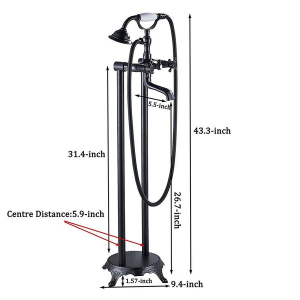 vidric bronze black floor stand faucet mixer bath shower dual knobs tap creamic handshower swivel tub spout bathroom sets
vidric bronze black floor stand faucet mixer bath shower dual knobs tap creamic handshower swivel tub spout bathroom sets