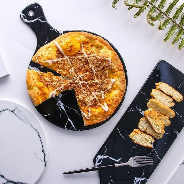 marbling ceramic breakfast plate bread with handle tea tray household rectangular fruit pizza dishes & plates
marbling ceramic breakfast plate bread with handle tea tray household rectangular fruit pizza dishes & plates
