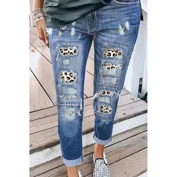 arrival summer style female fashion hole leopard high waist night club denim stright pants women's jeans, Blue
arrival summer style female fashion hole leopard high waist night club denim stright pants women's jeans, Blue